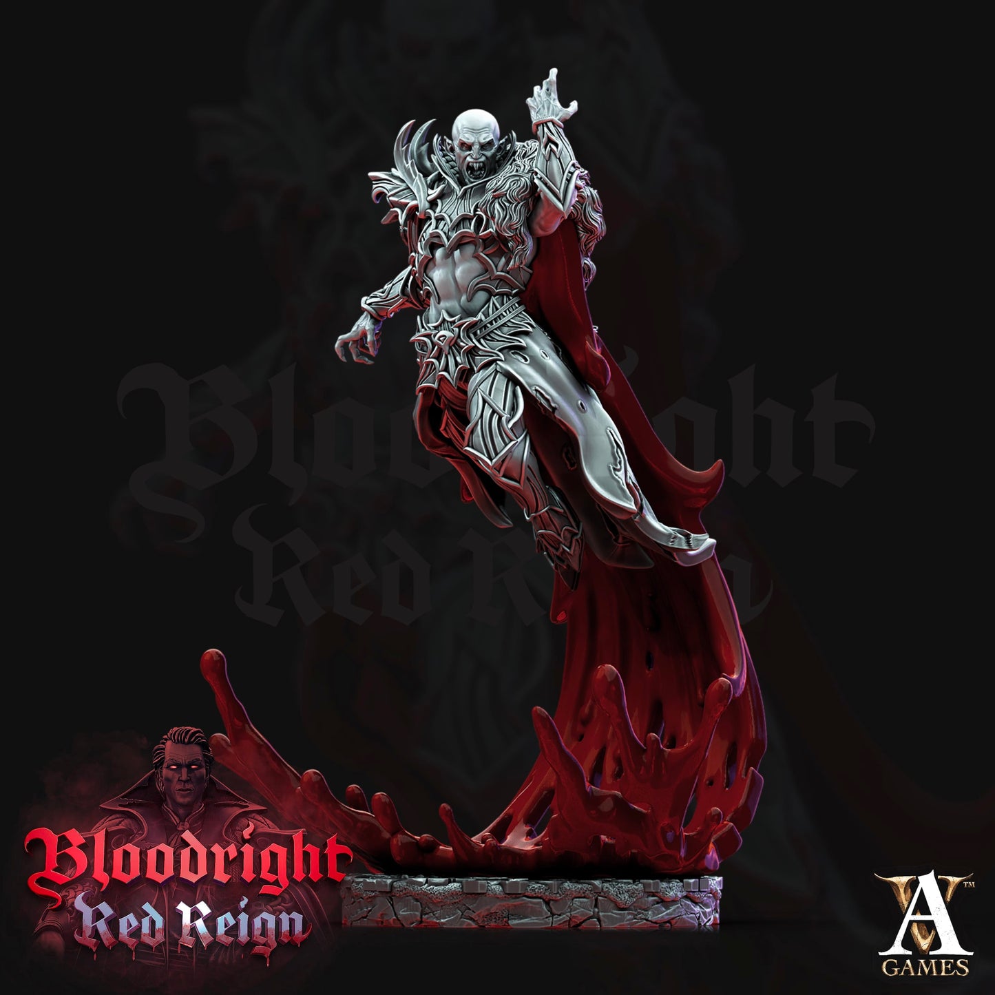 3D Printed Archvillain Games Bloodright Red Reign - Bloodcloaks 28mm 32mm D&D - 3D Printing Boss 
