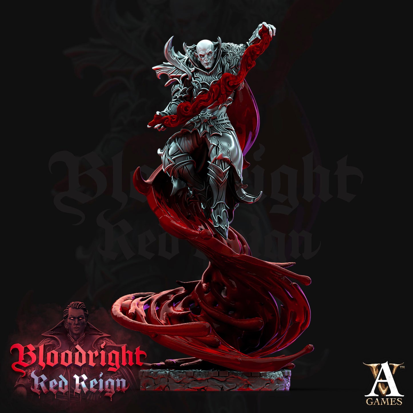3D Printed Archvillain Games Bloodright Red Reign - Bloodcloaks 28mm 32mm D&D - 3D Printing Boss 
