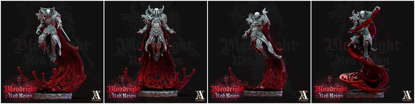 3D Printed Archvillain Games Bloodright Red Reign - Bloodcloaks 28mm 32mm D&D - 3D Printing Boss 