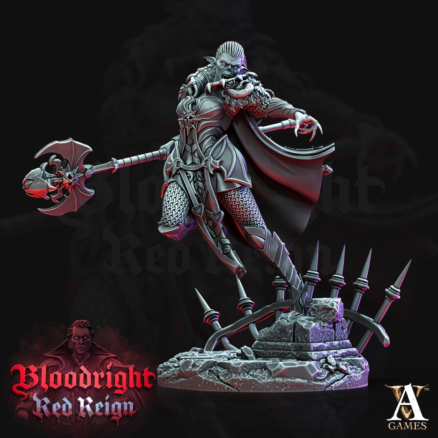 3D Printed Archvillain Games Bloodright Red Reign - Daughters of Lilith 28mm 32mm D&D - 3D Printing Boss 