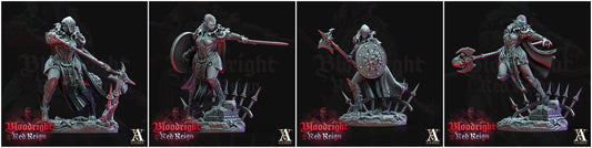 3D Printed Archvillain Games Bloodright Red Reign - Daughters of Lilith 28mm 32mm D&D - 3D Printing Boss 