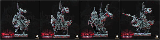 3D Printed Archvillain Games Bloodright Red Reign - Dread Hussars 28mm 32mm D&D - 3D Printing Boss 