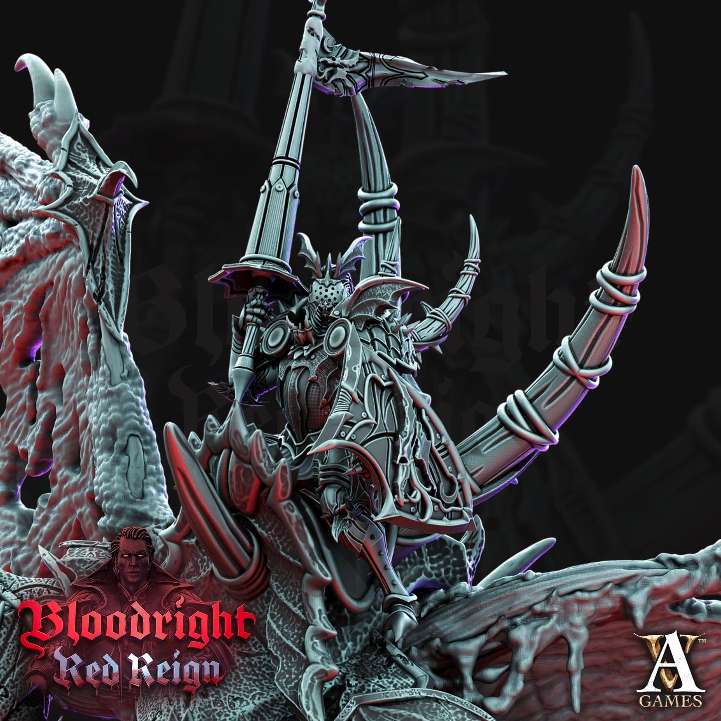 3D Printed Archvillain Games Bloodright Red Reign - Dreadwing 28mm 32mm D&D - 3D Printing Boss 