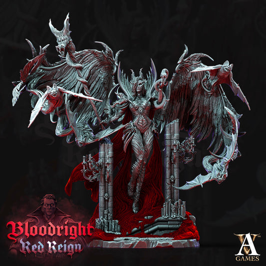 3D Printed Archvillain Games Bloodright Red Reign - Lilith 28mm 32mm D&D - 3D Printing Boss 