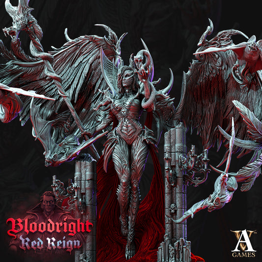 3D Printed Archvillain Games Bloodright Red Reign - Lilith 28mm 32mm D&D - 3D Printing Boss 