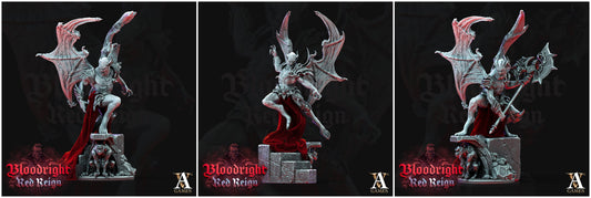 3D Printed Archvillain Games Bloodright Red Reign - Vampire Elders 28mm 32mm D&D - 3D Printing Boss 
