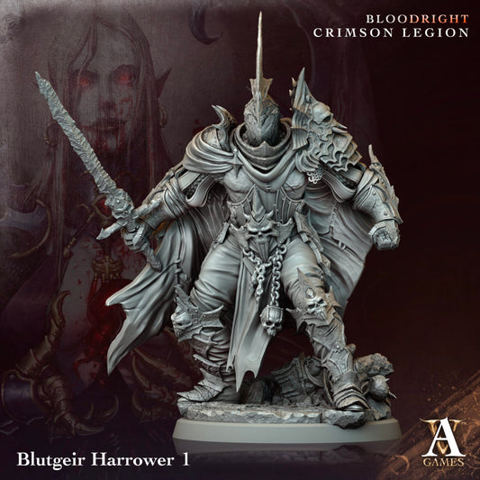 3D Printed Archvillain Games Blutgeir Harrower Bloodright - Crimson Legion 28 32mm D&D - 3D Printing Boss 