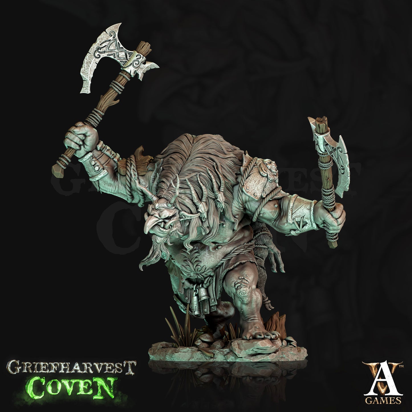 3D Printed Archvillain Games Bog Trolls Griefharvest Coven 28 32mm D&D - 3D Printing Boss 