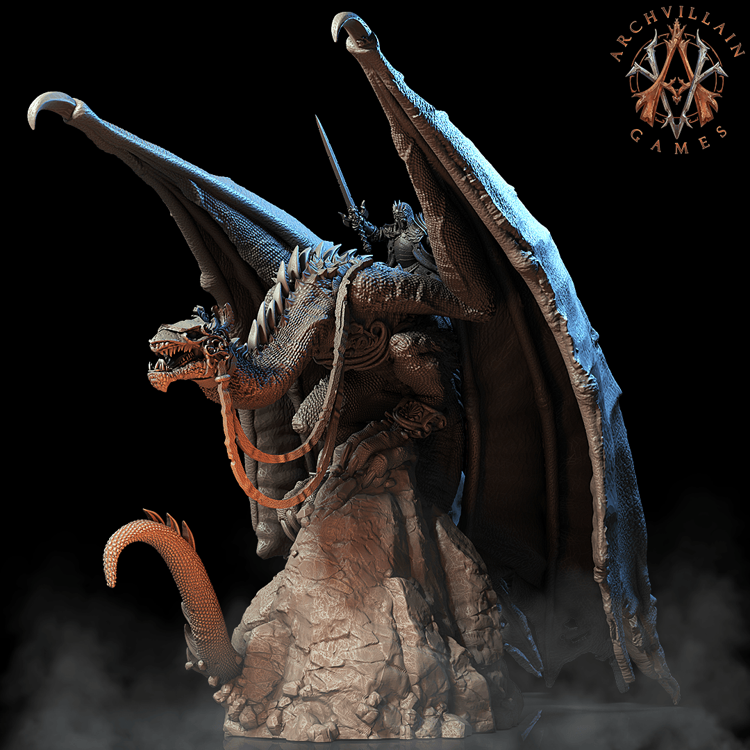 3D Printed Archvillain Games Captain's Steed The Sorrowsown 28 32mm D&D - 3D Printing Boss 