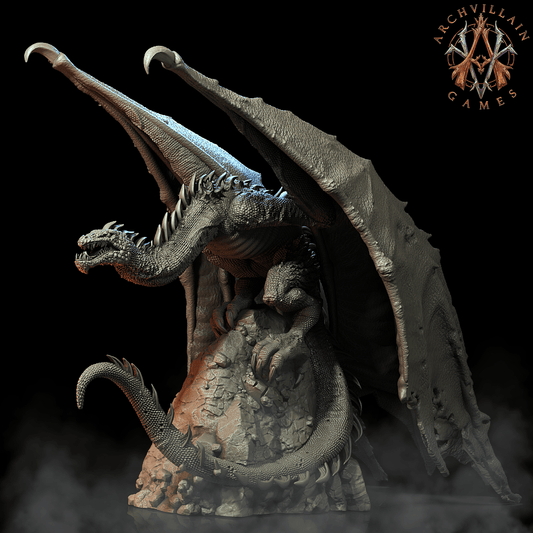 3D Printed Archvillain Games Captain's Steed The Sorrowsown 28 32mm D&D - 3D Printing Boss 