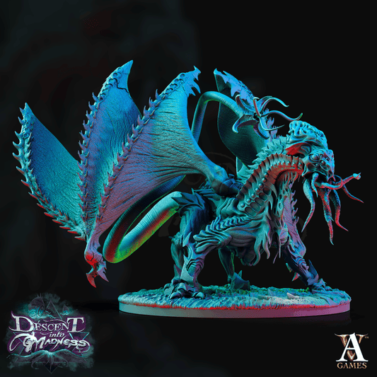 3D Printed Archvillain Games Cerebrax the Devourer Descent into Madness 28 32mm D&D - 3D Printing Boss 