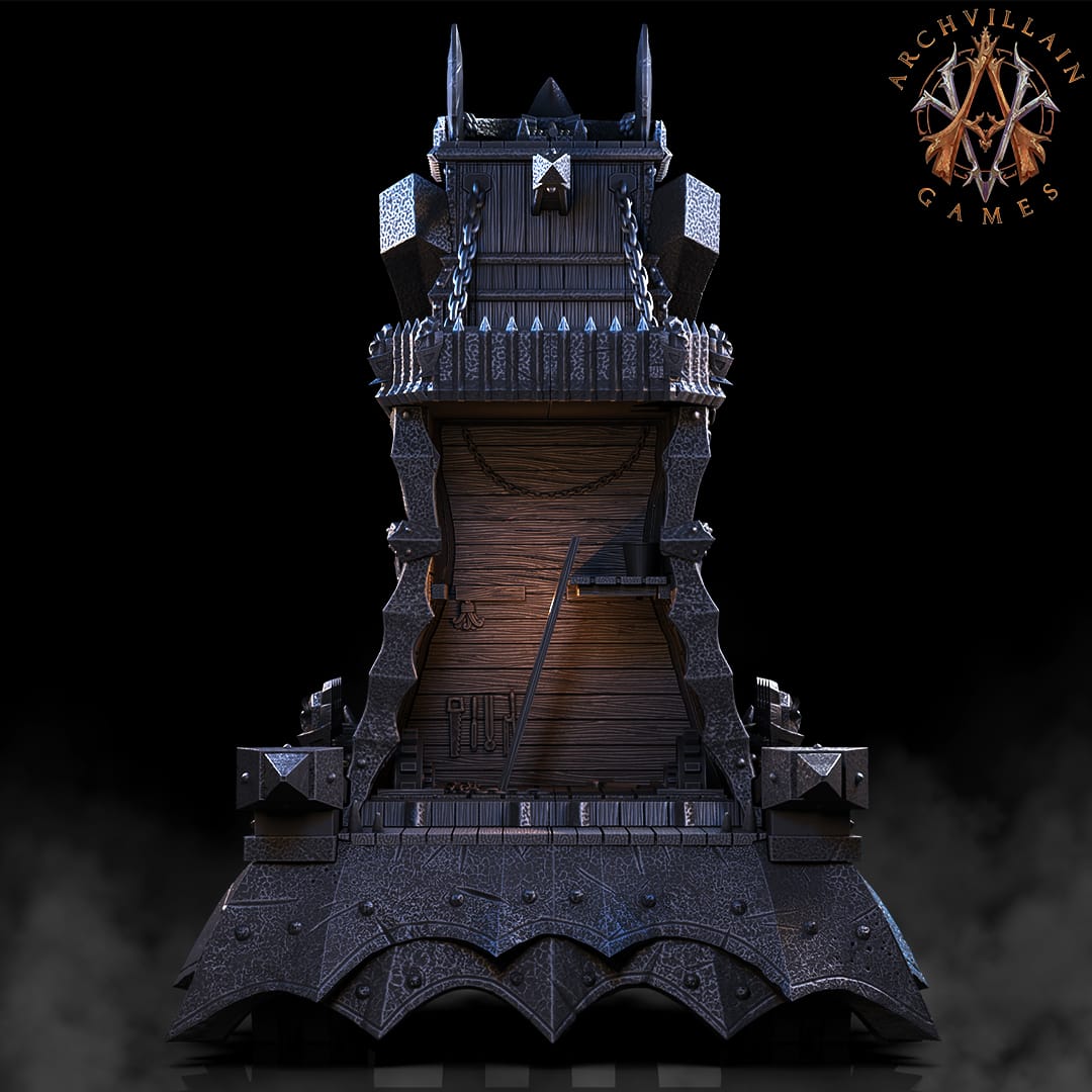 3D Printed Archvillain Games - Charon's Tower of Death 28mm 32mm D&D - 3D Printing Boss 