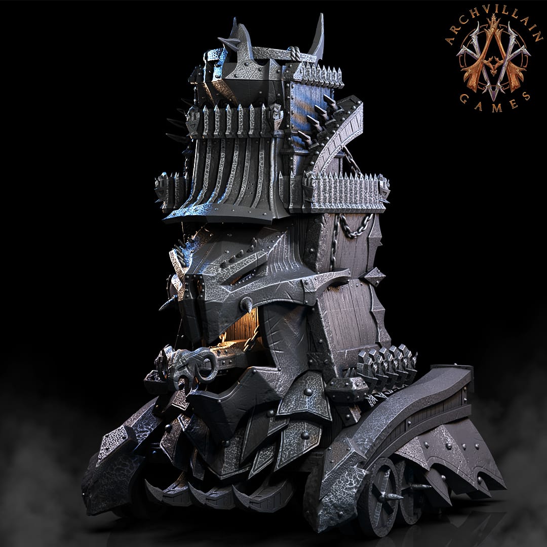 3D Printed Archvillain Games - Charon's Tower of Death 28mm 32mm D&D - 3D Printing Boss 