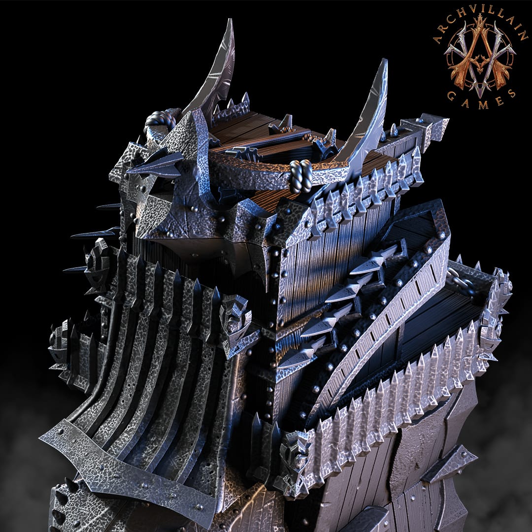 3D Printed Archvillain Games - Charon's Tower of Death 28mm 32mm D&D - 3D Printing Boss 