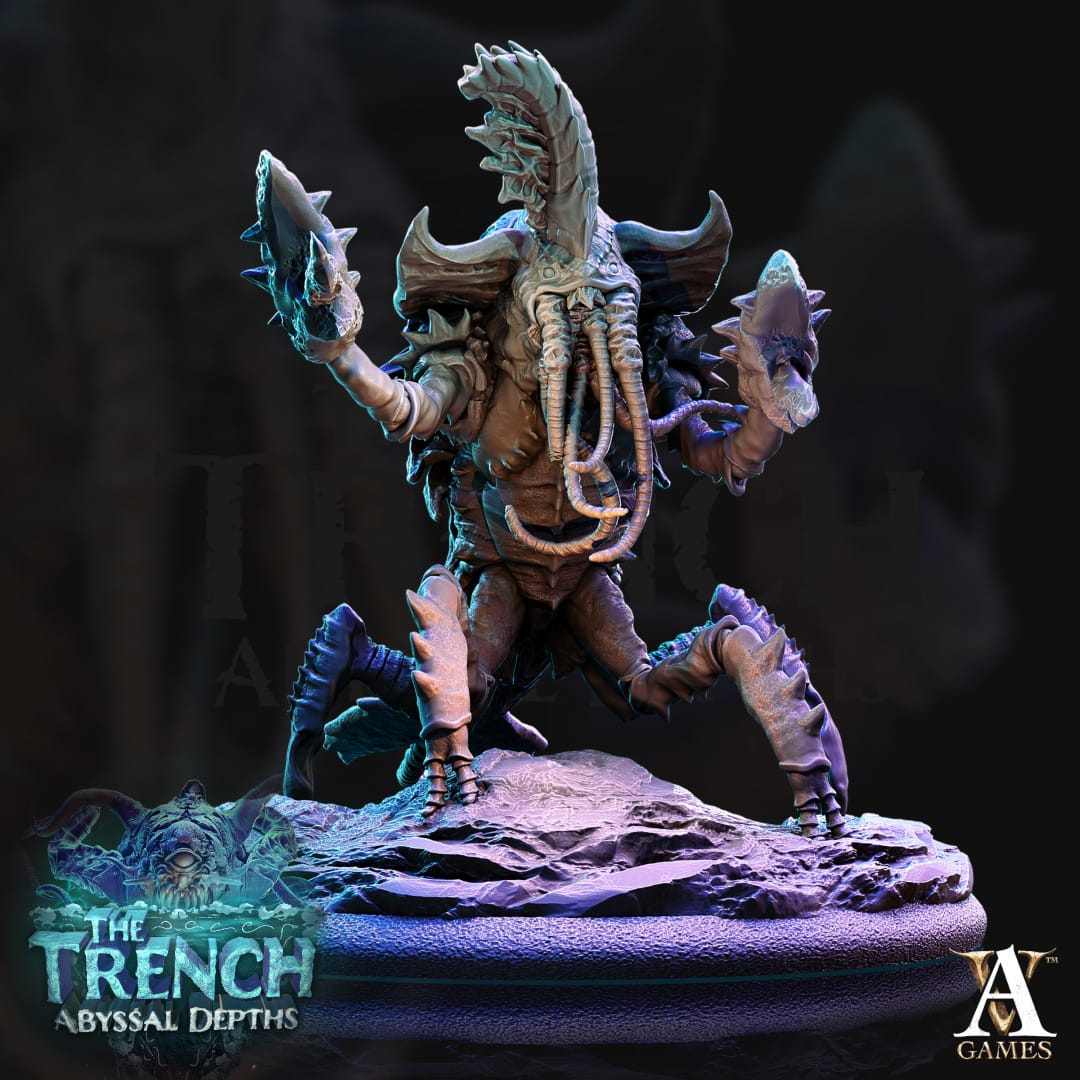 3D Printed Archvillain Games Chuul The Trench Abyssal Depths 28 32mm D&D - 3D Printing Boss 