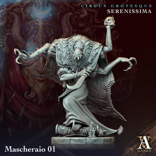 3D Printed Archvillain Games Circus Grotesque - Serenissima Mascheraio 28 32mm D&D - 3D Printing Boss 