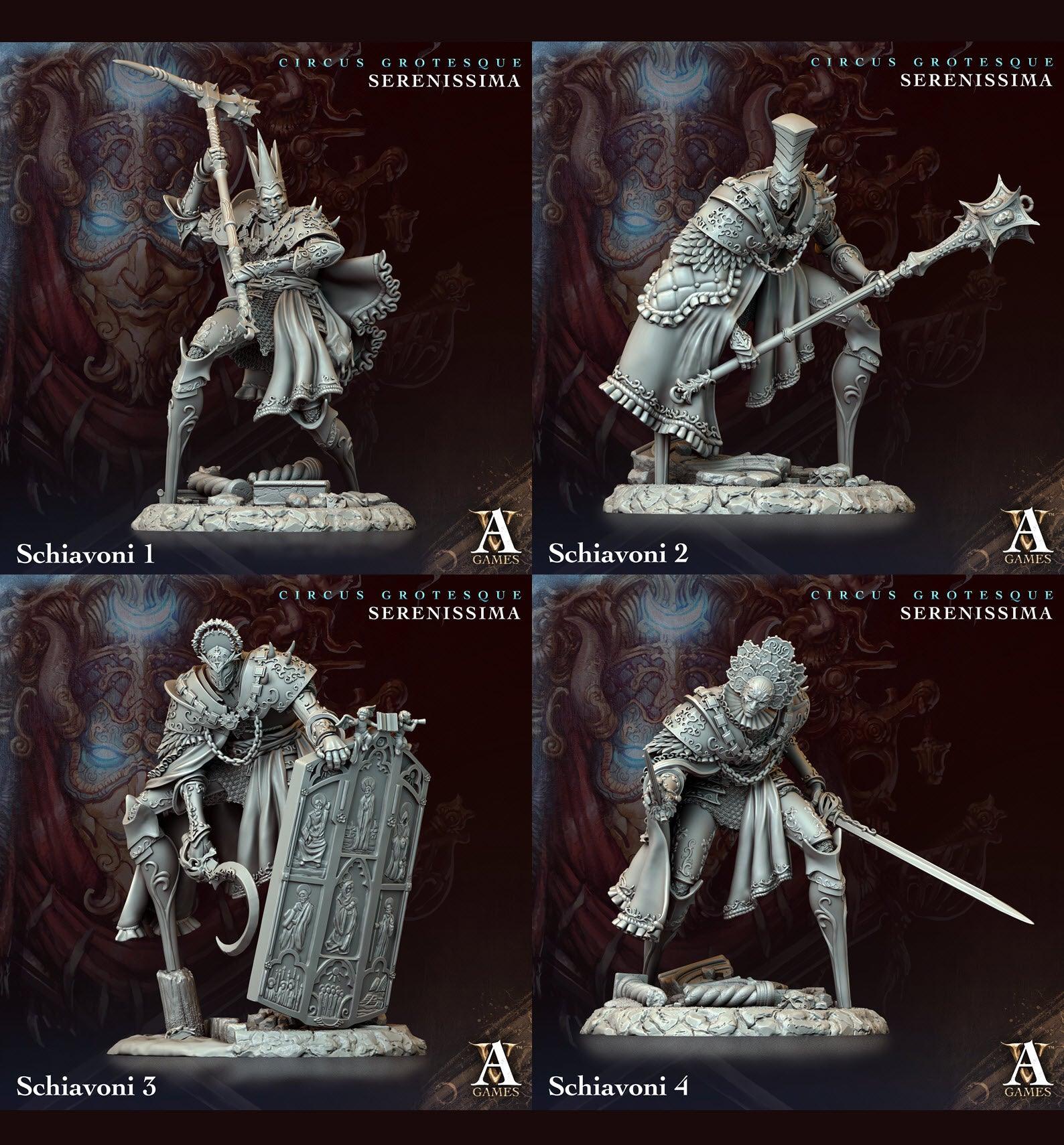 3D Printed Archvillain Games Circus Grotesque - Serenissima Schiavoni 28 32mm D&D - 3D Printing Boss 
