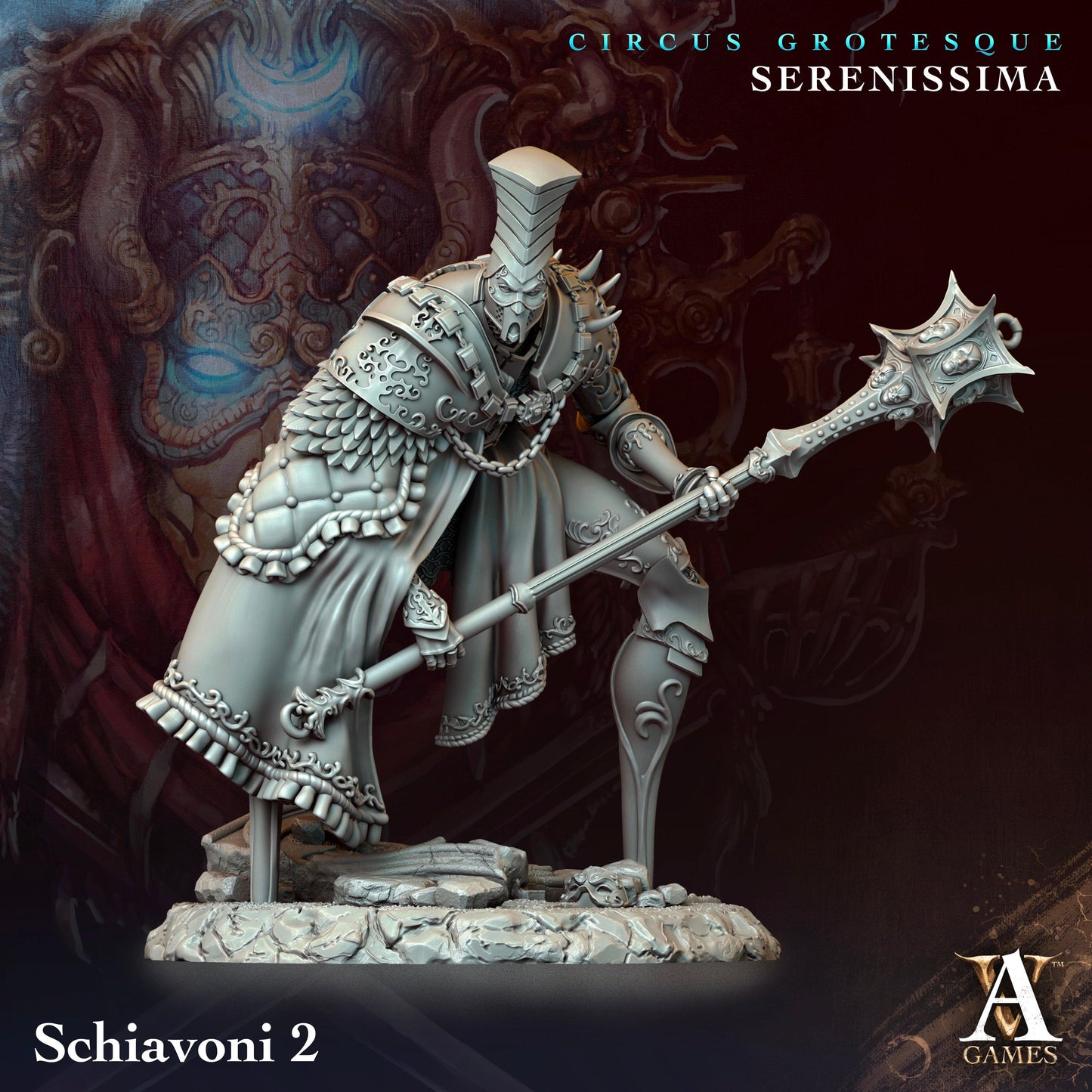 3D Printed Archvillain Games Circus Grotesque - Serenissima Schiavoni 28 32mm D&D - 3D Printing Boss 
