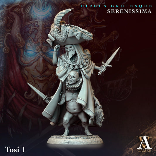 3D Printed Archvillain Games Circus Grotesque - Serenissima Tosi 28 32mm D&D - 3D Printing Boss 