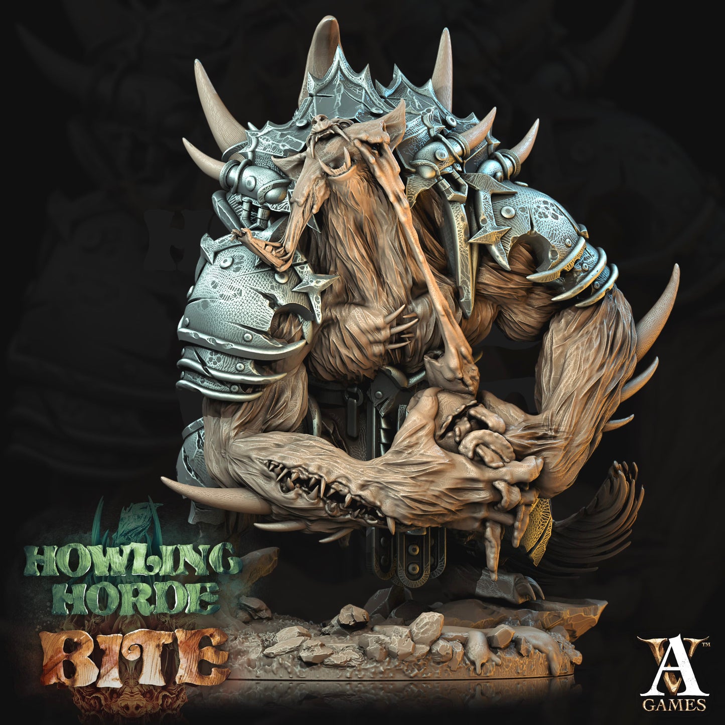3D Printed Archvillain Games Claws of Akata Howling Horde 28 32mm D&D - 3D Printing Boss 