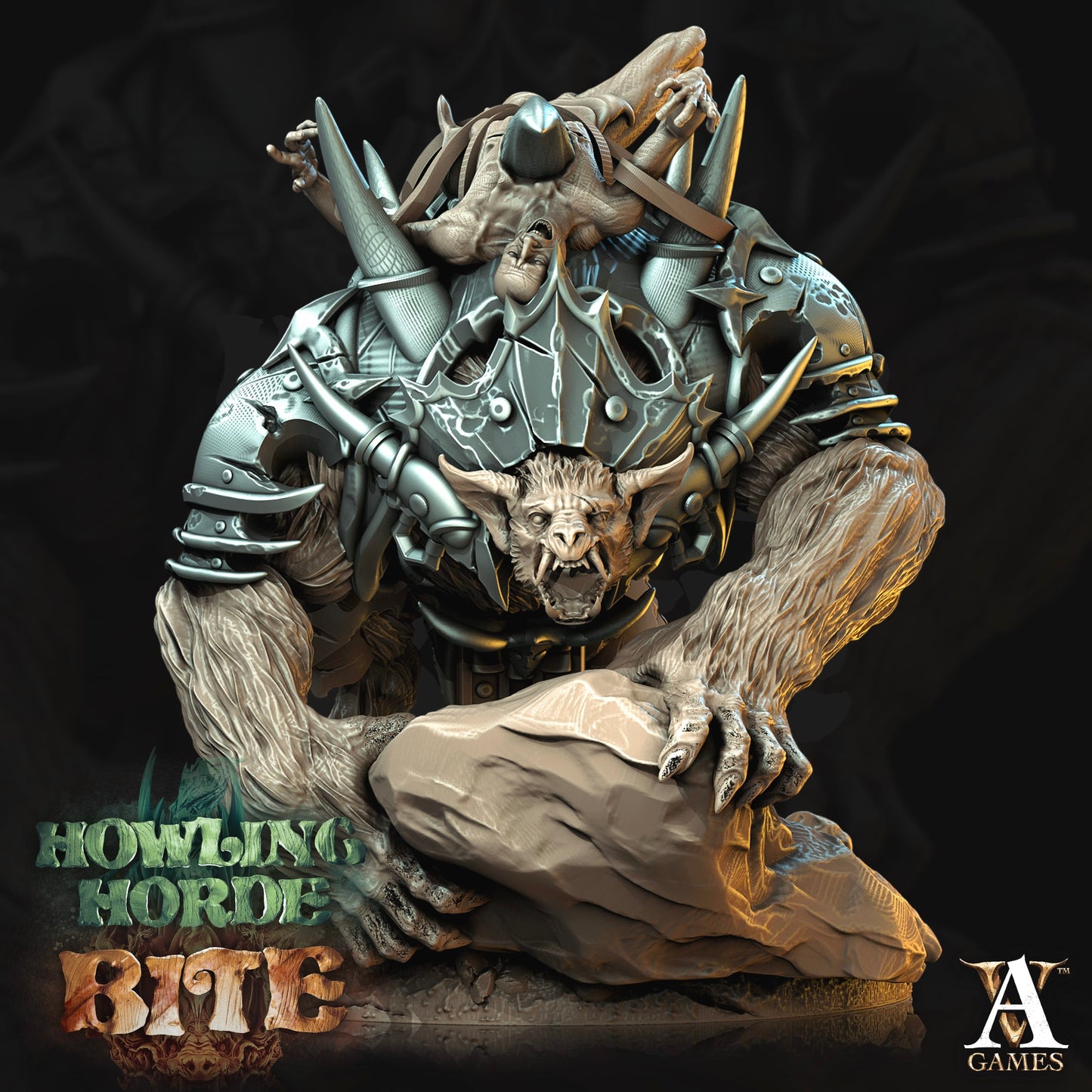 3D Printed Archvillain Games Claws of Akata Howling Horde 28 32mm D&D - 3D Printing Boss 