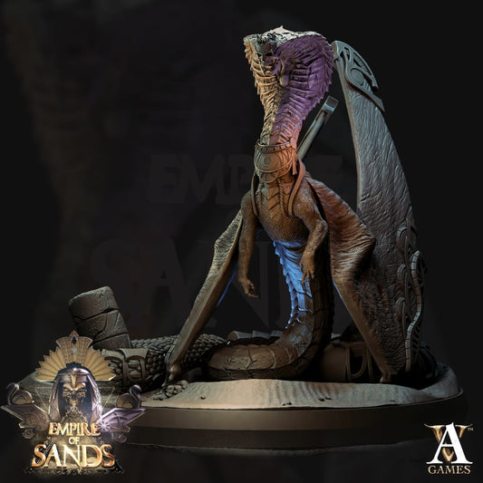 3D Printed Archvillain Games Cobra Dragon The Empire of Sands 28 32mm D&D - 3D Printing Boss 