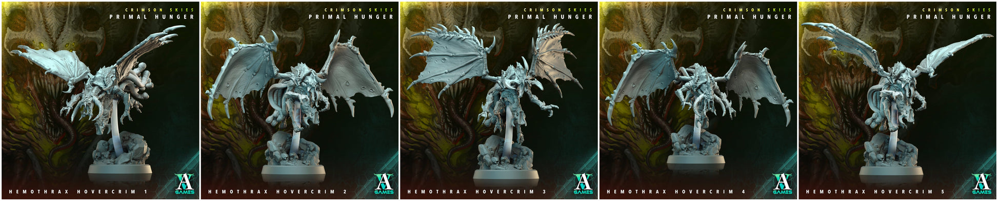 3D Printed Archvillain Games Crimson Skies Primal Hunger - Hemothrax Hovercrim 28mm 32mm D&D - 3D Printing Boss 