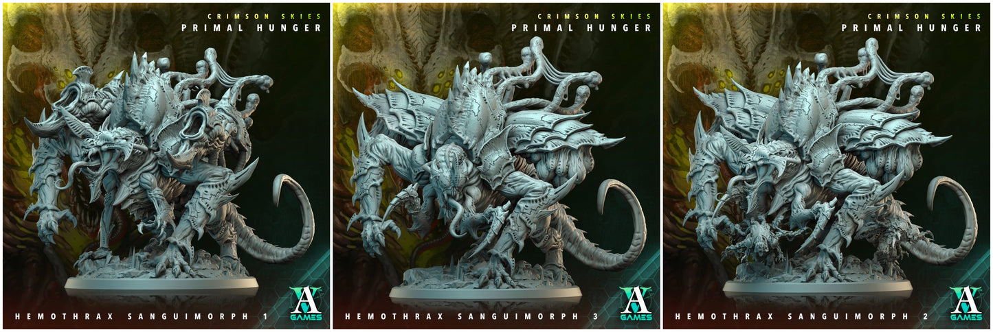 3D Printed Archvillain Games Crimson Skies - Primal Hunger Hemothrax Sanguimorph 28mm 32mm D&D - 3D Printing Boss 