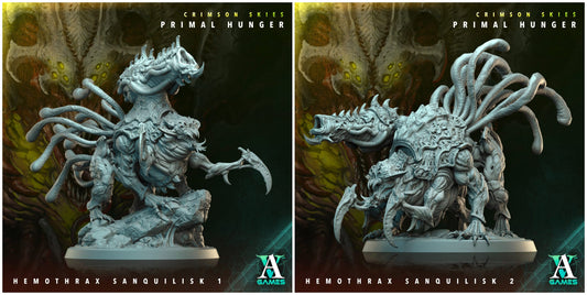 3D Printed Archvillain Games Crimson Skies Primal Hunger - Hemothrax-Sanquilisk 28mm 32mm D&D - 3D Printing Boss 