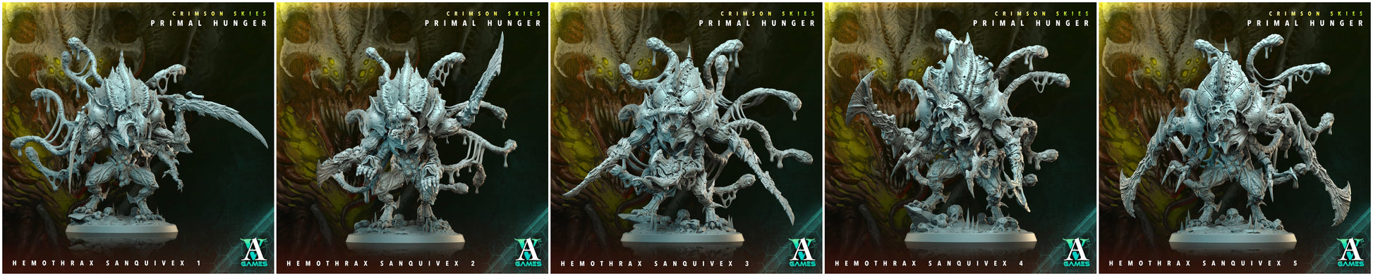 3D Printed Archvillain Games Crimson Skies Primal Hunger - Hemothrax-Sanquivex 28mm 32mm D&D - 3D Printing Boss 