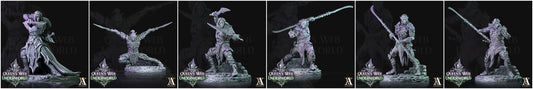 3D Printed Archvillain Games Dark Elves Melee The Queen's Web Underworld 28 32mm D&D - 3D Printing Boss 