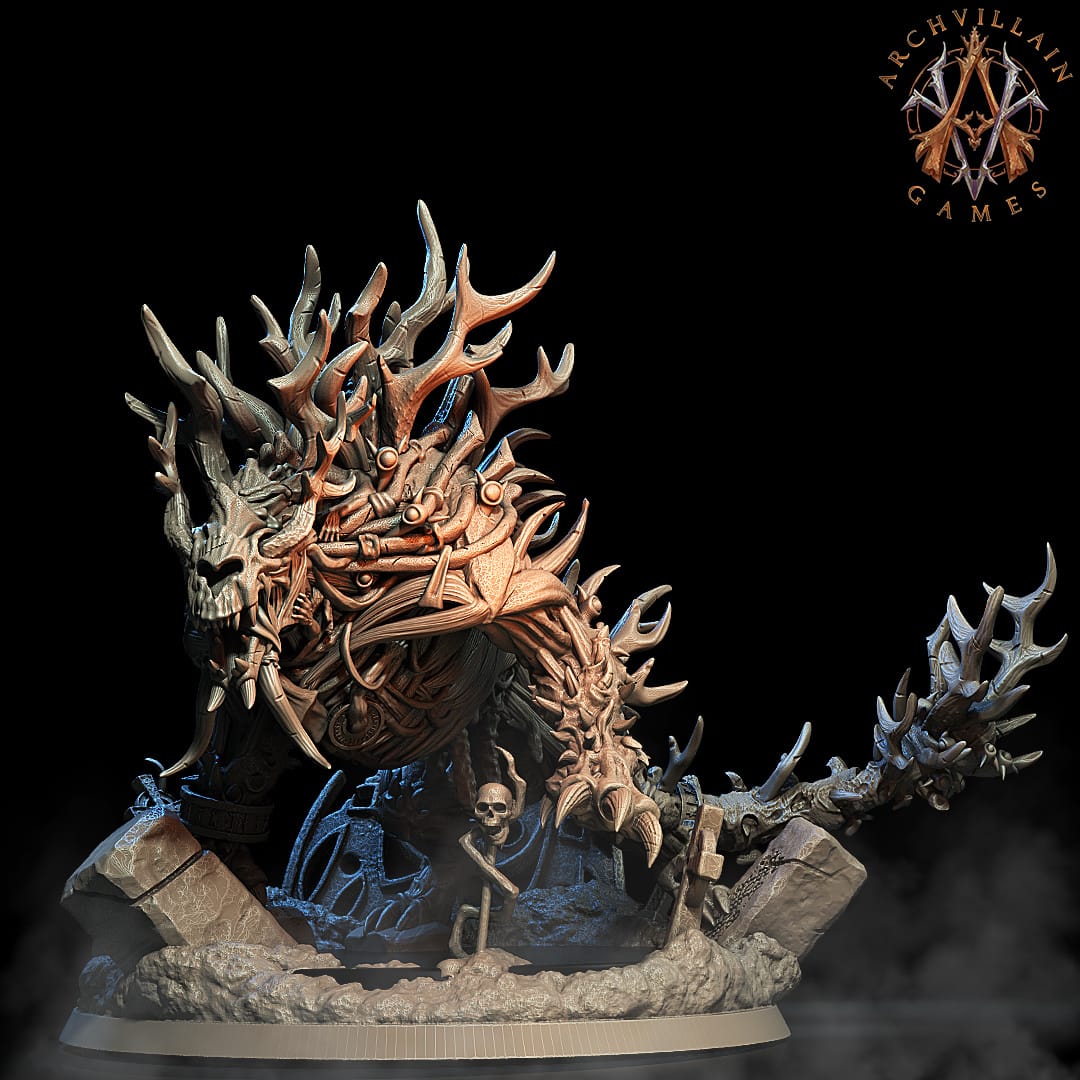 3D Printed Archvillain Games Dark Fae - The Undead Fiend 28mm 32mm D&D - 3D Printing Boss 