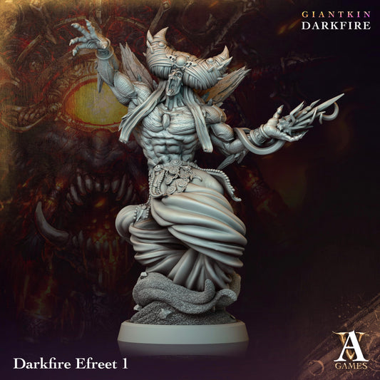 3D Printed Archvillain Games Darkfire Efreet Giantkin Darkfire 28 32mm D&D - 3D Printing Boss 