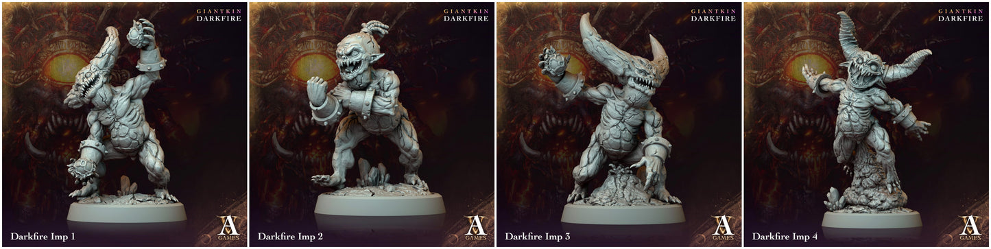 3D Printed Archvillain Games Darkfire Imp Giantkin Darkfire Archvillain Society Vol. XXXIV 28 32mm D&D - 3D Printing Boss 