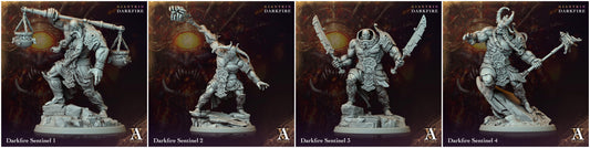 3D Printed Archvillain Games Darkfire Sentinel Giantkin Darkfire Archvillain Society Vol. XXXIV 28 32mm D&D - 3D Printing Boss 