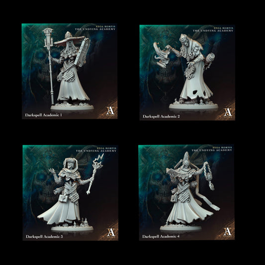 3D Printed Archvillain Games Darkspell Academic Stoa Mortis The Undying Academy 28 32mm D&D - 3D Printing Boss 