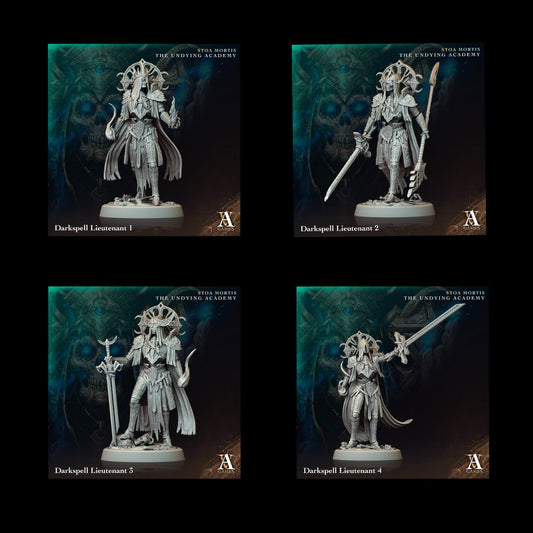 3D Printed Archvillain Games Darkspell Lieutenant Stoa Mortis The Undying Academy - 3D Printing Boss 