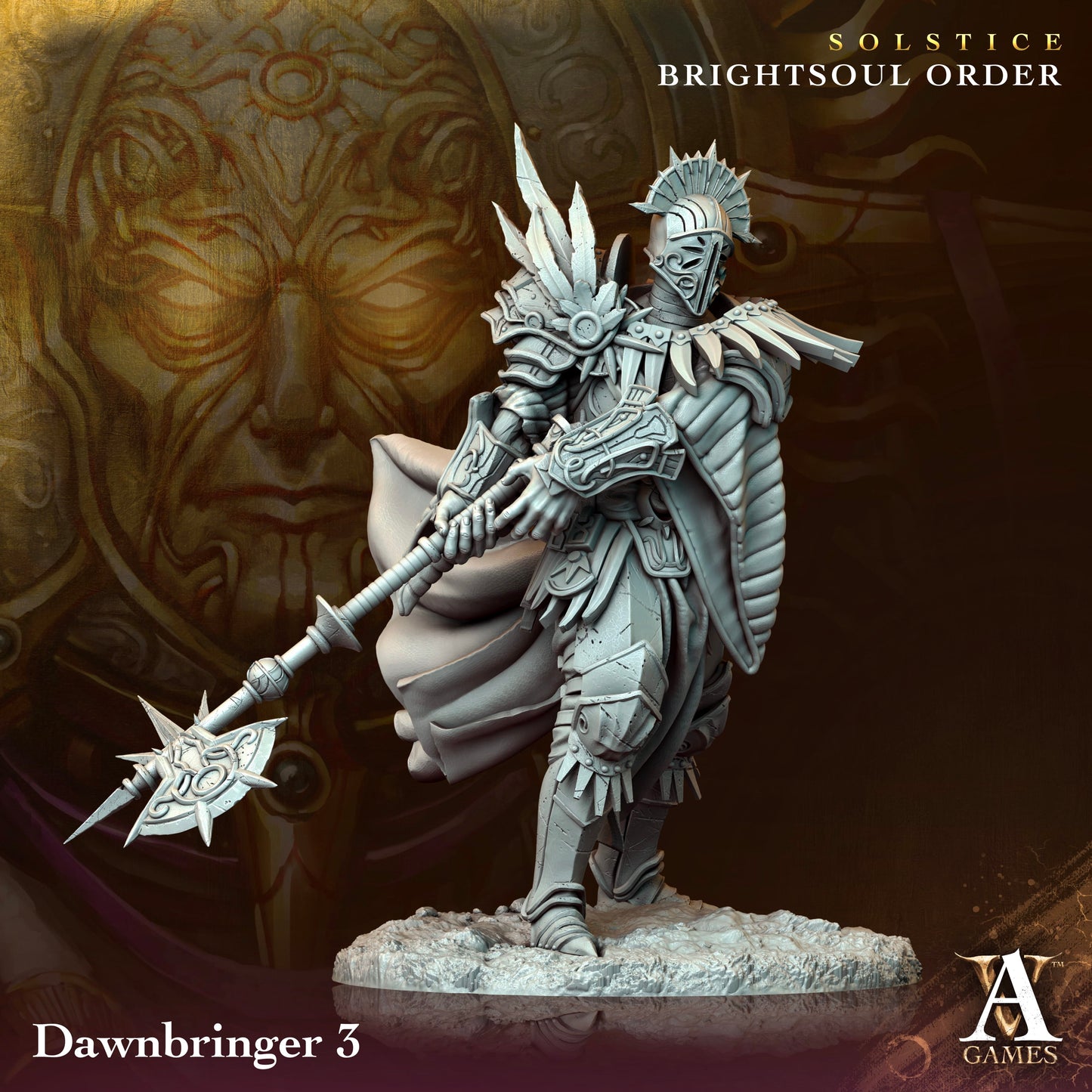 3D Printed Archvillain Games Dawnbringer Solstice Ray of Sol Myr - 3D Printing Boss 