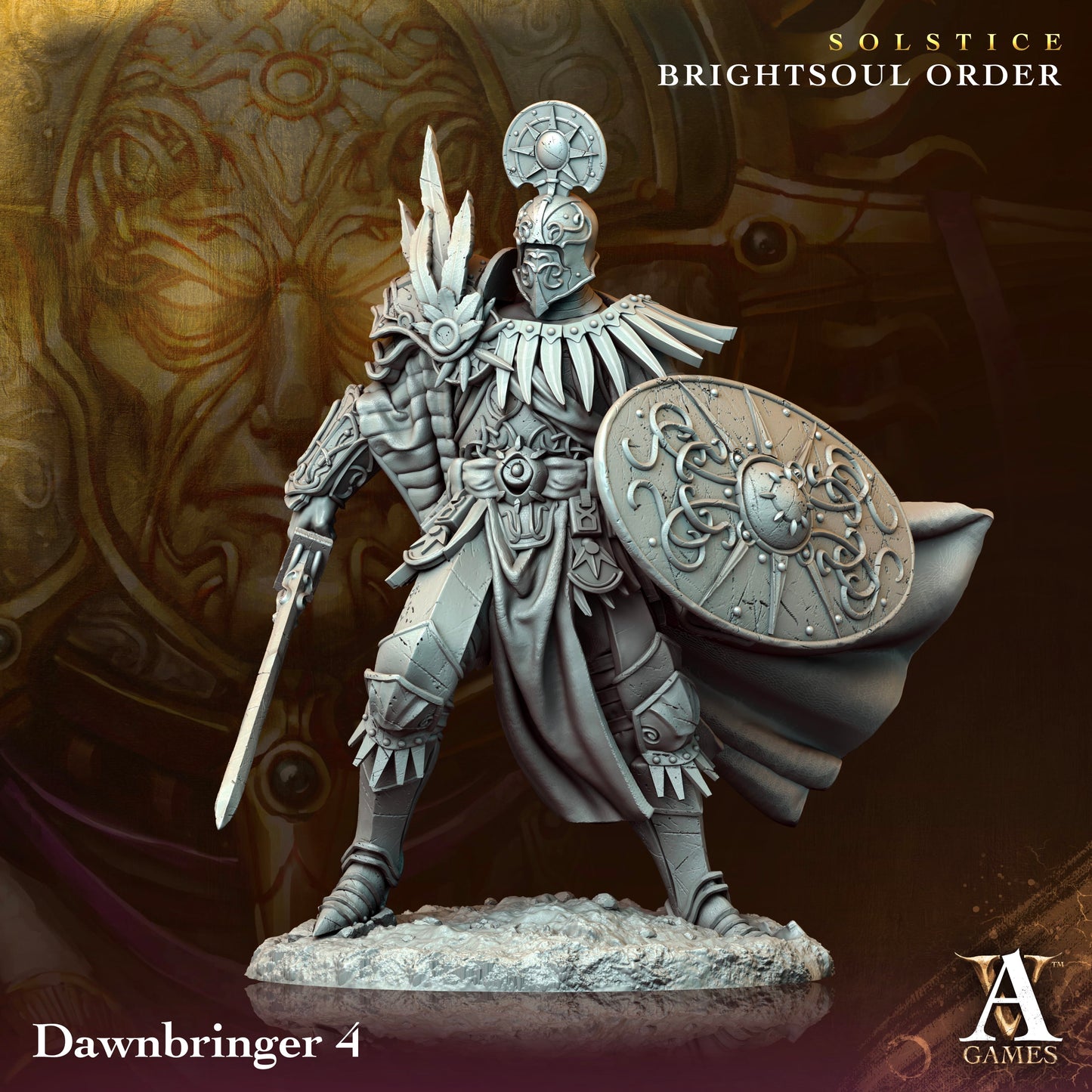 3D Printed Archvillain Games Dawnbringer Solstice Ray of Sol Myr - 3D Printing Boss 