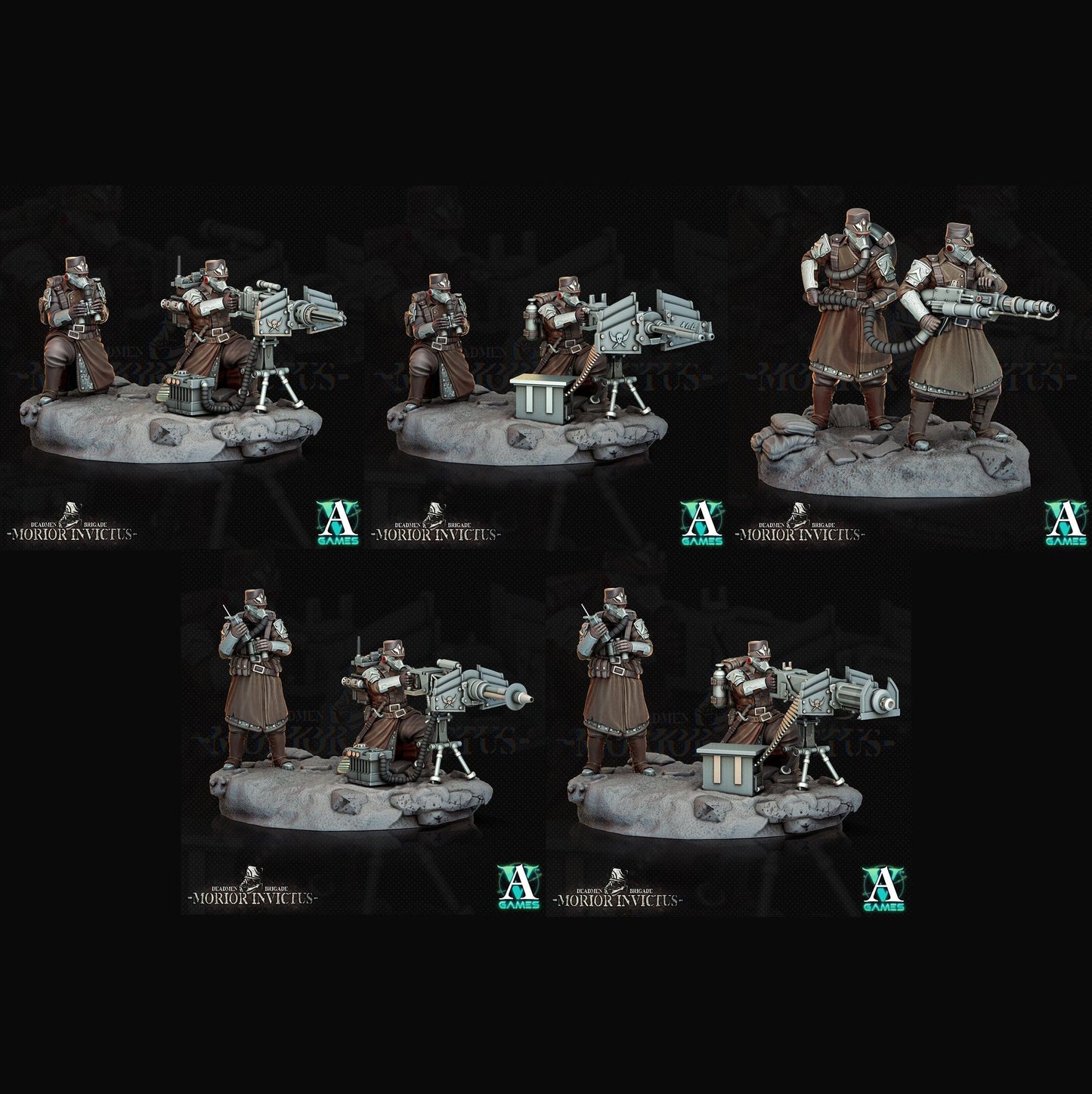 3D Printed Archvillain Games Deadmen Brigade - Morior Invictus Morior Heavy Infantry 28 32mm D&D - 3D Printing Boss 
