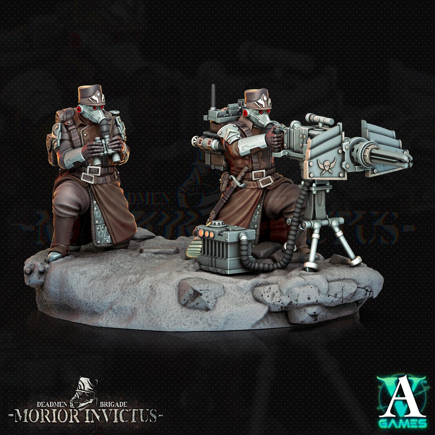 3D Printed Archvillain Games Deadmen Brigade - Morior Invictus Morior Heavy Infantry 28 32mm D&D - 3D Printing Boss 