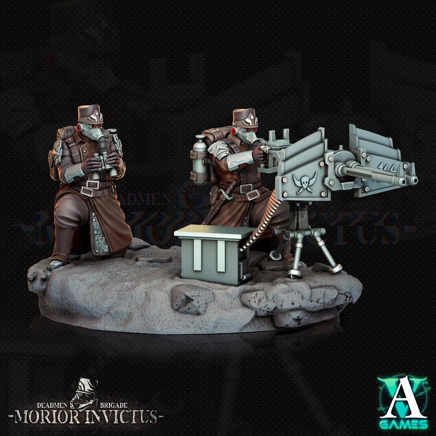 3D Printed Archvillain Games Deadmen Brigade - Morior Invictus Morior Heavy Infantry 28 32mm D&D - 3D Printing Boss 