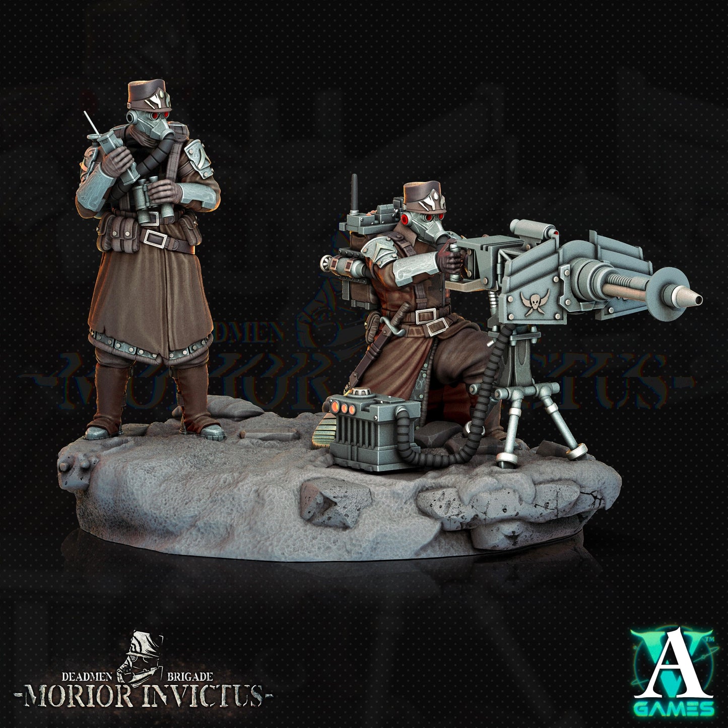 3D Printed Archvillain Games Deadmen Brigade - Morior Invictus Morior Heavy Infantry 28 32mm D&D - 3D Printing Boss 