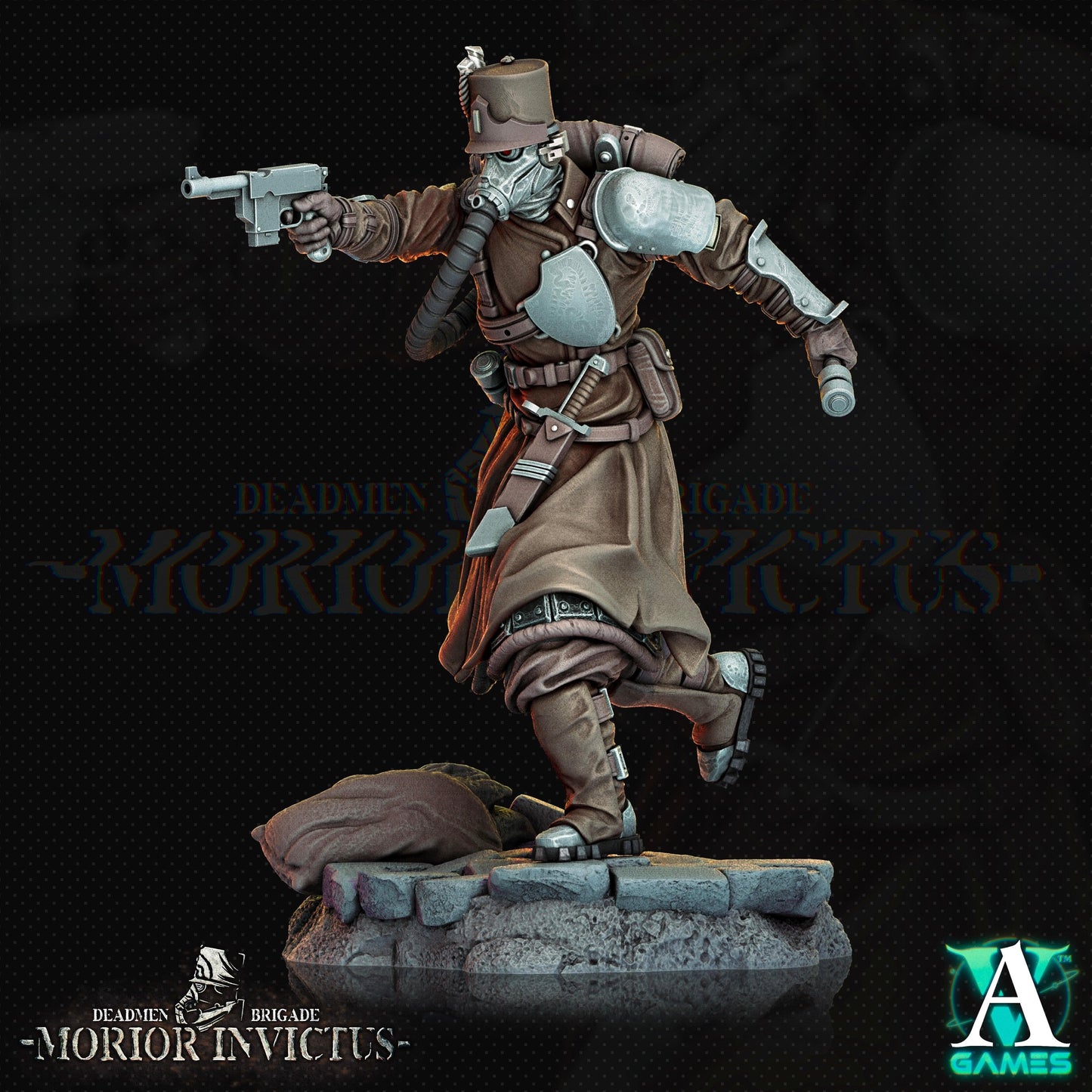 3D Printed Archvillain Games Deadmen Brigade - Morior Invictus Morior Light Infantry 28 32mm D&D - 3D Printing Boss 