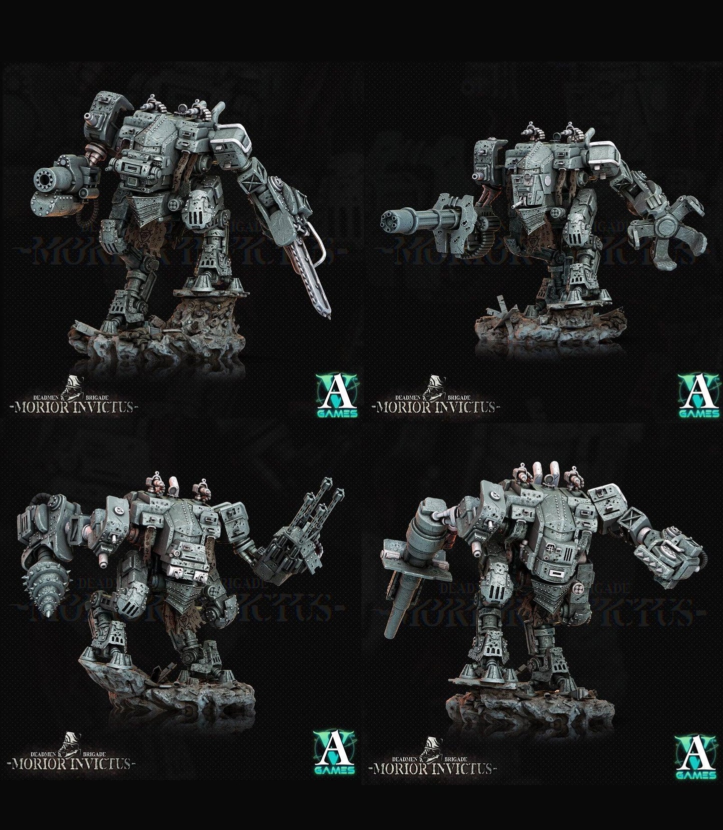 3D Printed Archvillain Games Deadmen Brigade - Morior Invictus Morior MK-18 Paladin 28 32mm D&D - 3D Printing Boss 