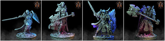 3D Printed Archvillain Games Deathcrowns The Deathknight Order 28 32mm D&D - 3D Printing Boss 