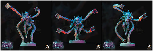 3D Printed Archvillain Games Descent into Madness Encephalid Shocktroopers 28 32mm D&D - 3D Printing Boss 