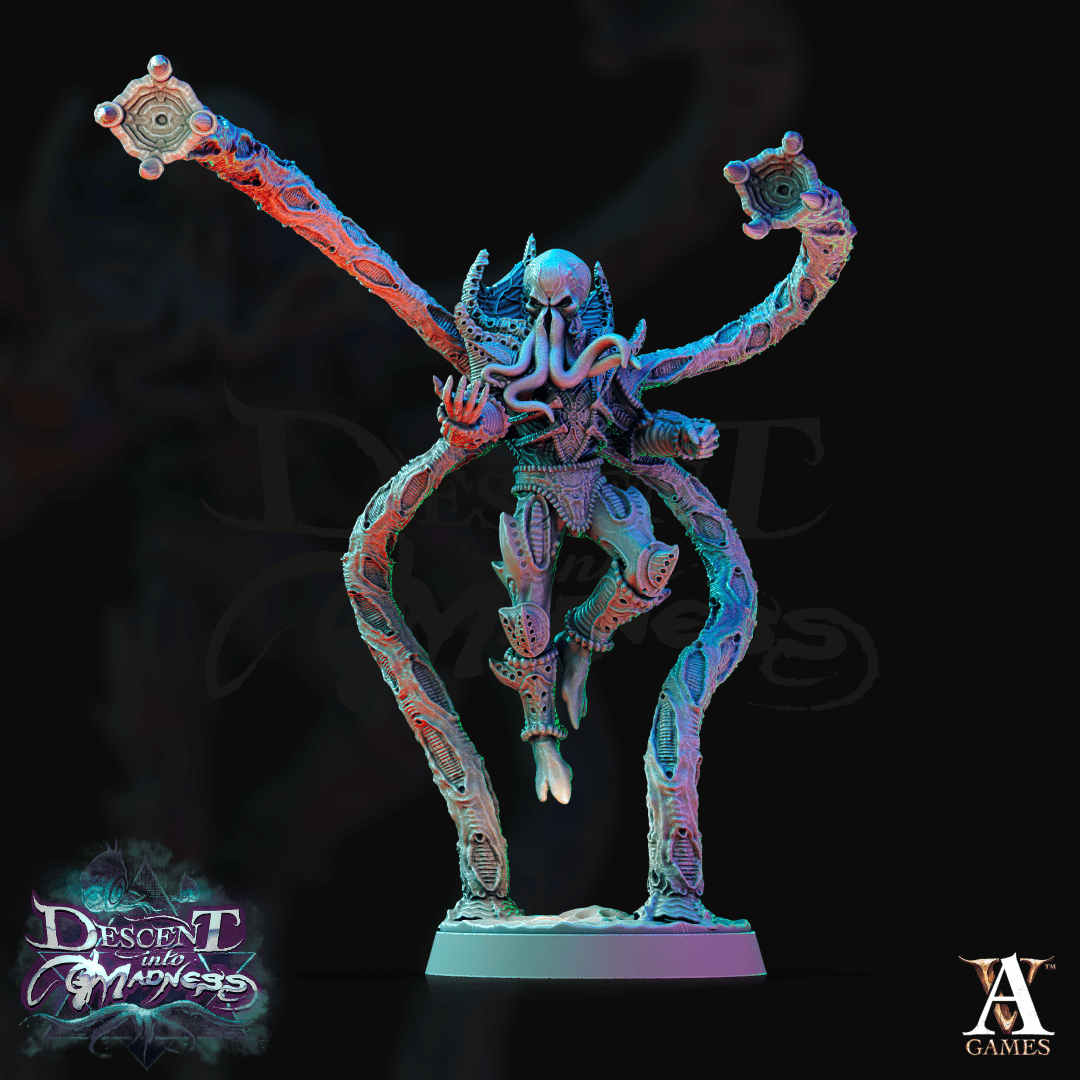 3D Printed Archvillain Games Descent into Madness Encephalid Shocktroopers 28 32mm D&D - 3D Printing Boss 