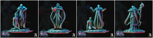 3D Printed Archvillain Games Descent into Madness Encephalids 28 32mm D&D - 3D Printing Boss 