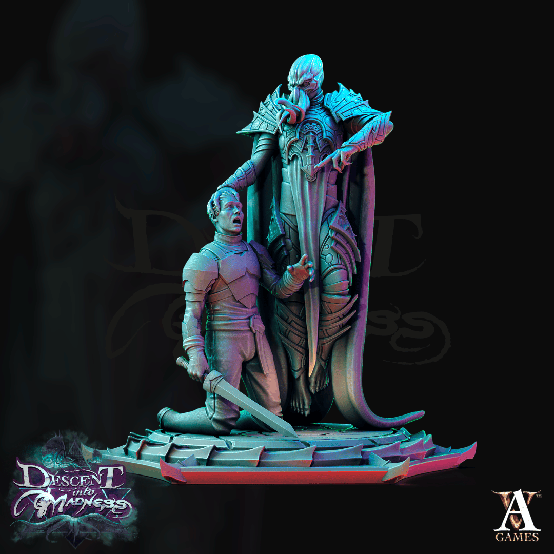 3D Printed Archvillain Games Descent into Madness Encephalids 28 32mm D&D - 3D Printing Boss 